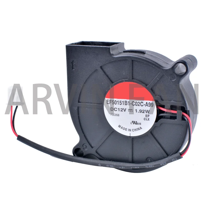 

COOLING REVOLUTION EF50151B1-C02C-A99 50mm Fan 5015 50x50x15mm 12V 1.92W Centrifugal Turbofan Blower High Air Volume Cooling Fan