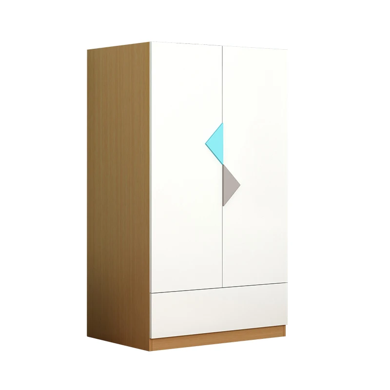 Children's room two-door wardrobe double-door door wardrobe with drawers locker