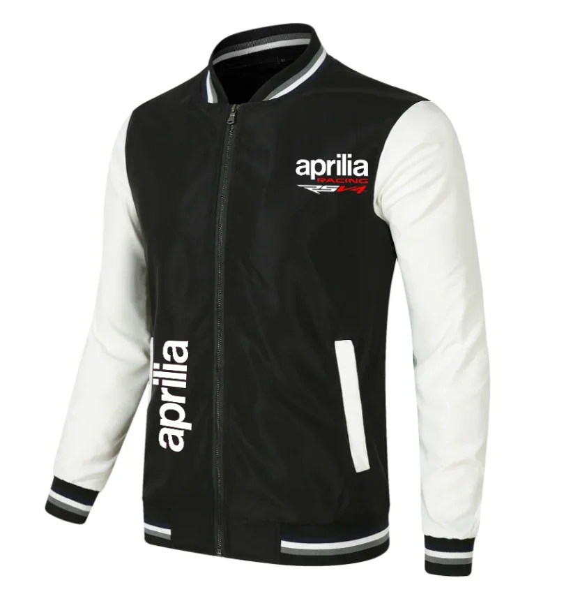 

NEW Baseball Jacket Spring Autumn Fleece Cotton Slim Fit Jacket APRILIA Car Logo Sweatshirt Fashion Hip Hop