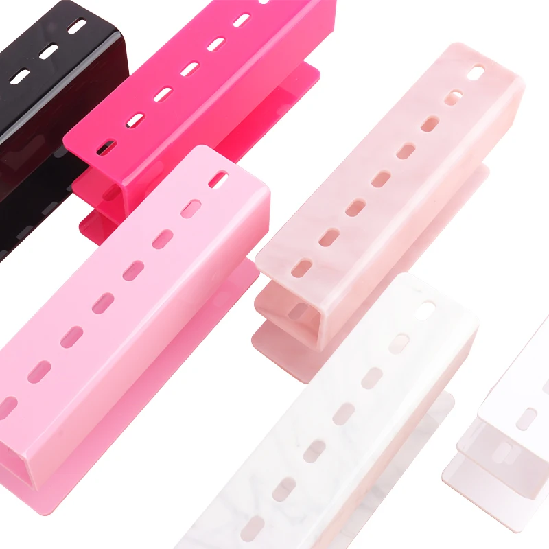 아크릴 속눈썹 익스텐션 트위저 디스플레이 보관 거치대, 8 홀 핀셋 스탠드 위치, 속눈썹 익스텐션 용품, 메이크업 도구, 1pc