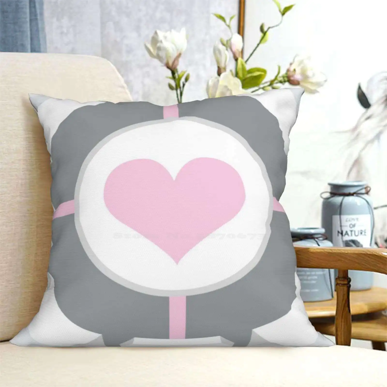 Cute Portal Companion Cube Bedroom Office Hug Pillowcase Valve Game Portal  2 Portal 3 Portal Cube Chell Glados Cake Is A Lie - AliExpress, image size:1600x1600