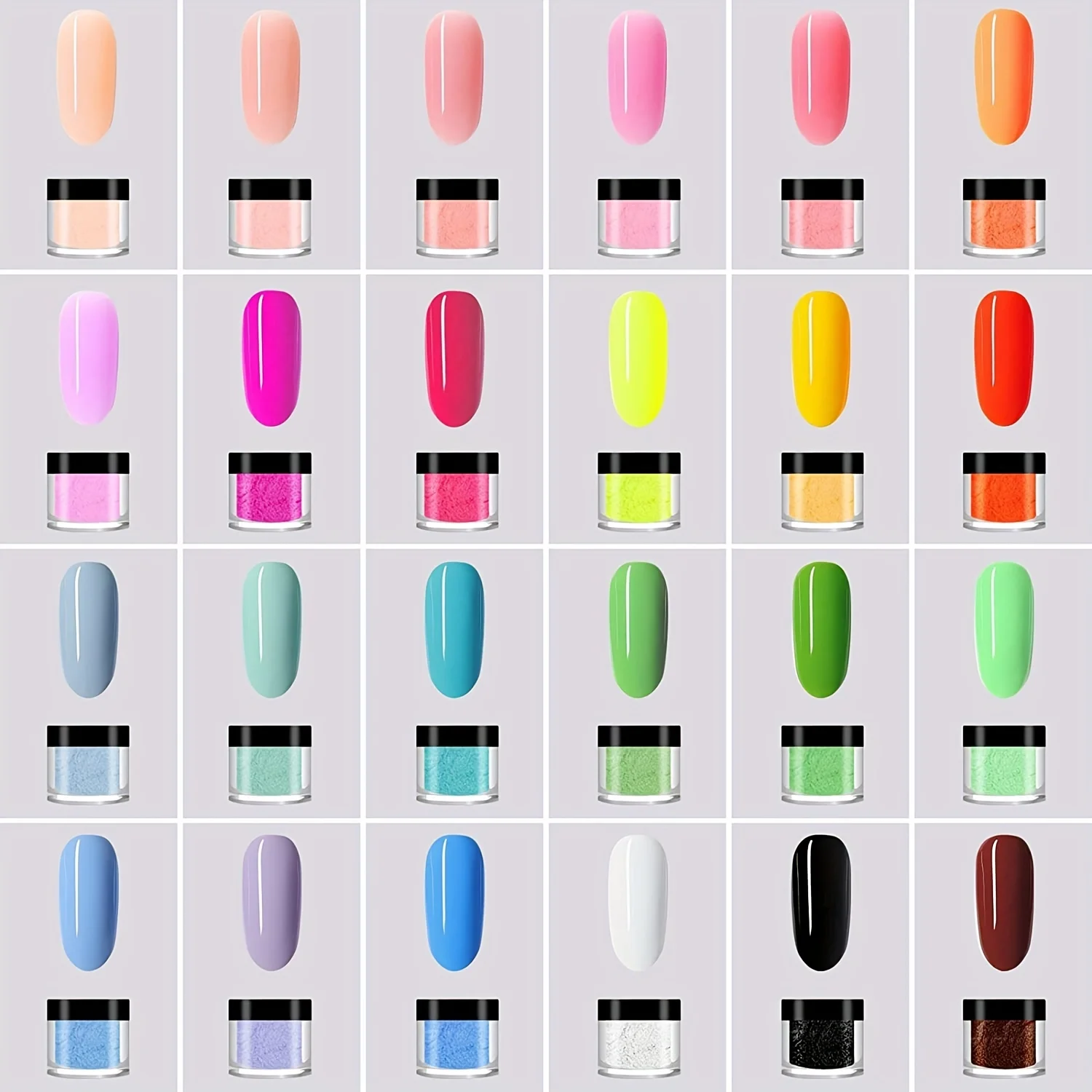 Nail Powder Manicure Tools Acrylic Nail Powder Nail Kit Nail Tools 24 Colors Acrylic Manicure Crystal Powder Set