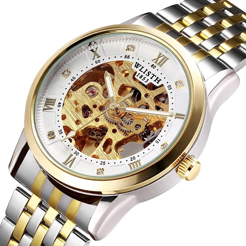 

Automatic Steampunk Mechanical Watch Men Watch Mens Skeleton Watches Luminous Business Sport Wristwatch Male Relogio Masculino