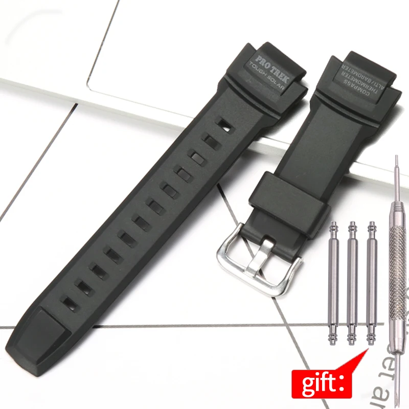Men's Sports Waterproof Resin Watchband Strap