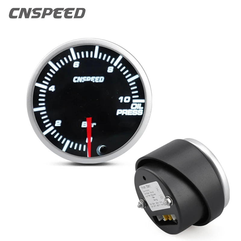 

Манометр CNSPEED автомобильный 2 дюйма, 52 мм, 12 В, 0-10 бар