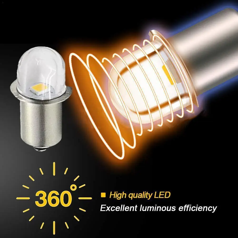 LED Miniature Lamp DC 3V 4.5V 6V 12V 18V 1SMD Pair P13.5S PR2 PR3 Warm White Flashlight Torches Work Light Replacement Bulb led replacement bulb
