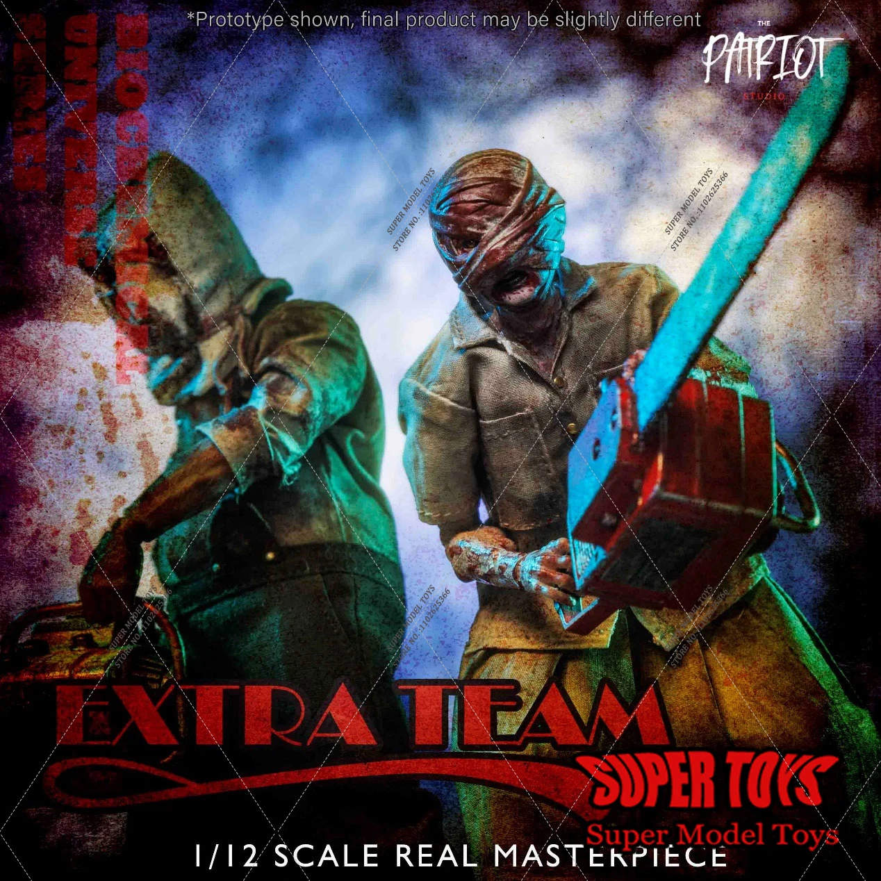 Original Patriot Studio Scala 1/12 Figura Da Collezione Motosega Man Zia Saw 6 Pollici Double Action Figure Model Toys