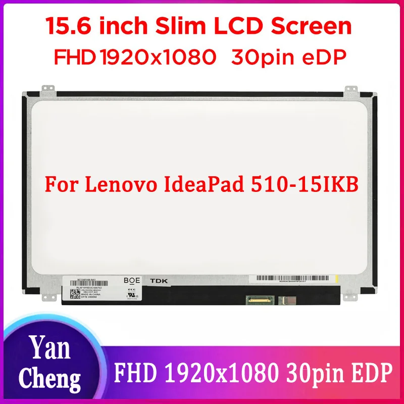 

Для Lenovo IdeaPad 510-15IKB ЖК-экран 15,6 дюйма 1920x1080 FHD дисплей