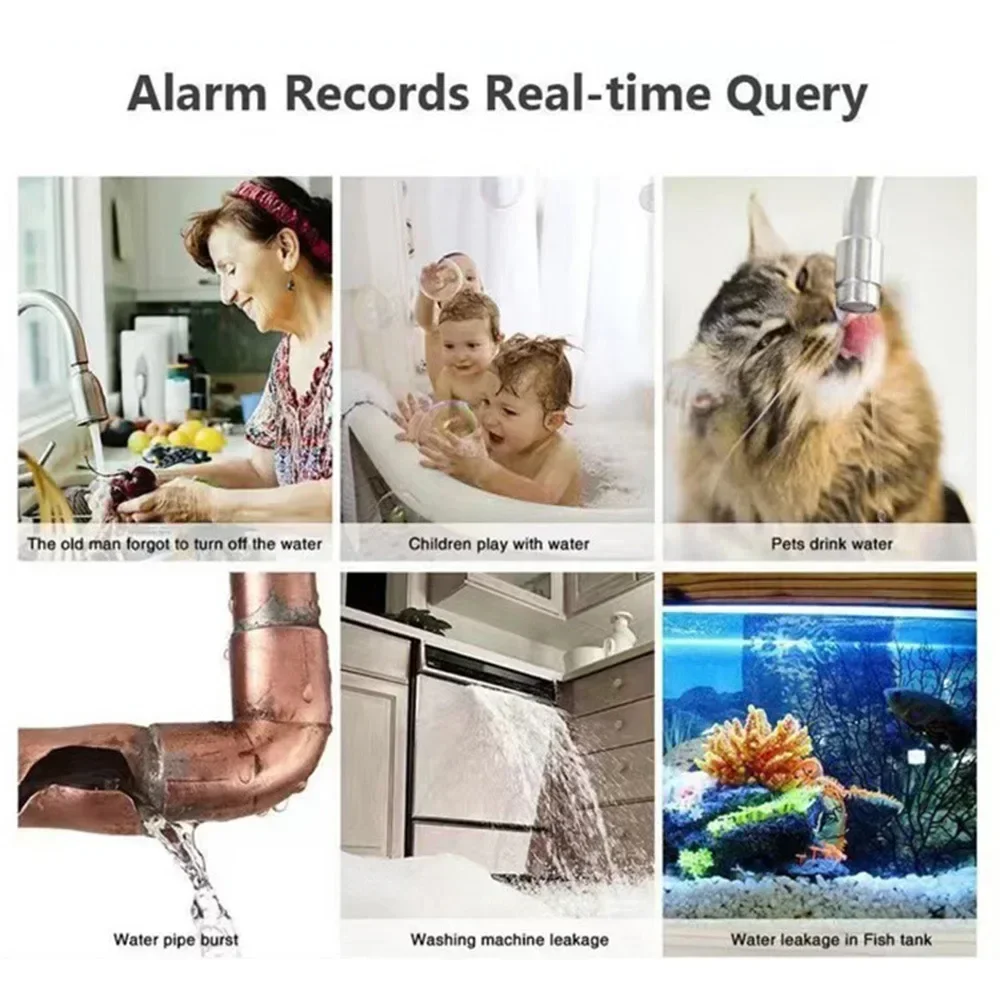 ZigBee3.0 Water Detect Sensor Alarm Water Sensor Leak Detector Flood Leakage Alarm APP Control Work With Zigbee Gateway
