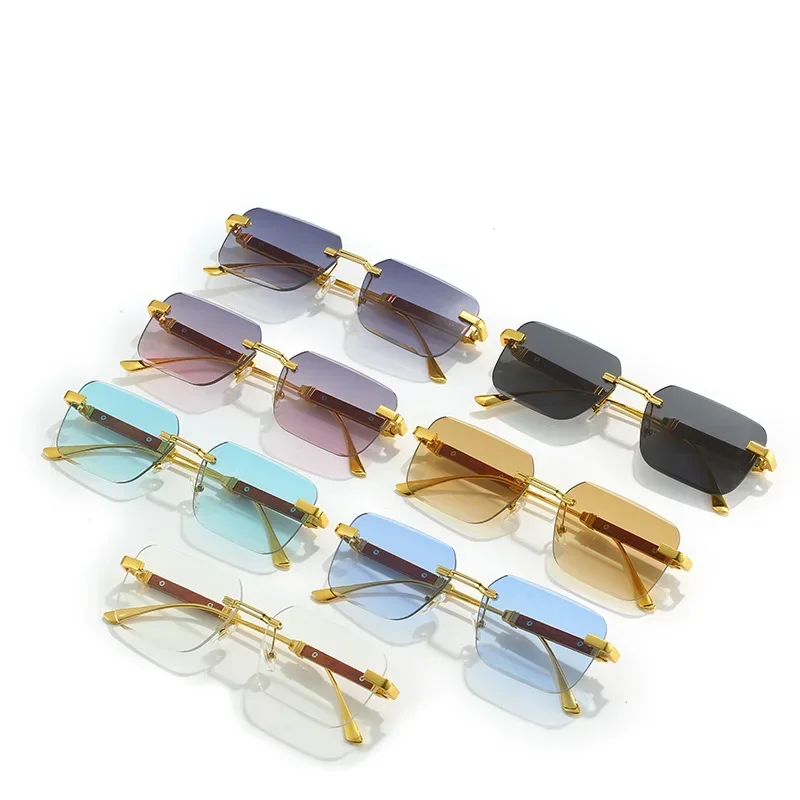 

Square Sunglasses Women 2024 Rimless Sunglasses For Men Vintage Luxury Fashion Glasses Gafas De Sol Hombre Lunette Soleil Femme