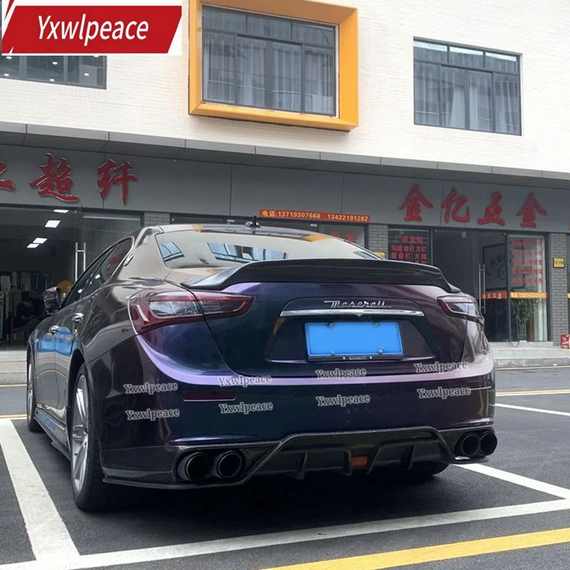 

Carbon Fiber Trunk Spoiler for Maserati Ghibli M157 Trunk Lid 4 Door Sedan 2014 2015 2016 2017 2018 2019 2020 2021