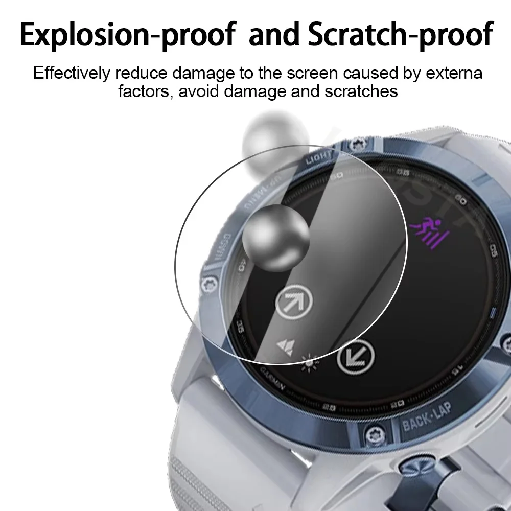 Premium Tempered Glass Screen Protector Film for Smartwatches - 3 Pack