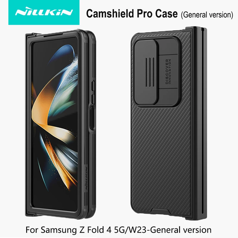 

Чехол Nillkin CamShield Pro для Samsung Galaxy Z Fold 4 5G (обычная версия), с защитной крышкой для скользящей камеры, Жесткий ПК + ТПУ W23