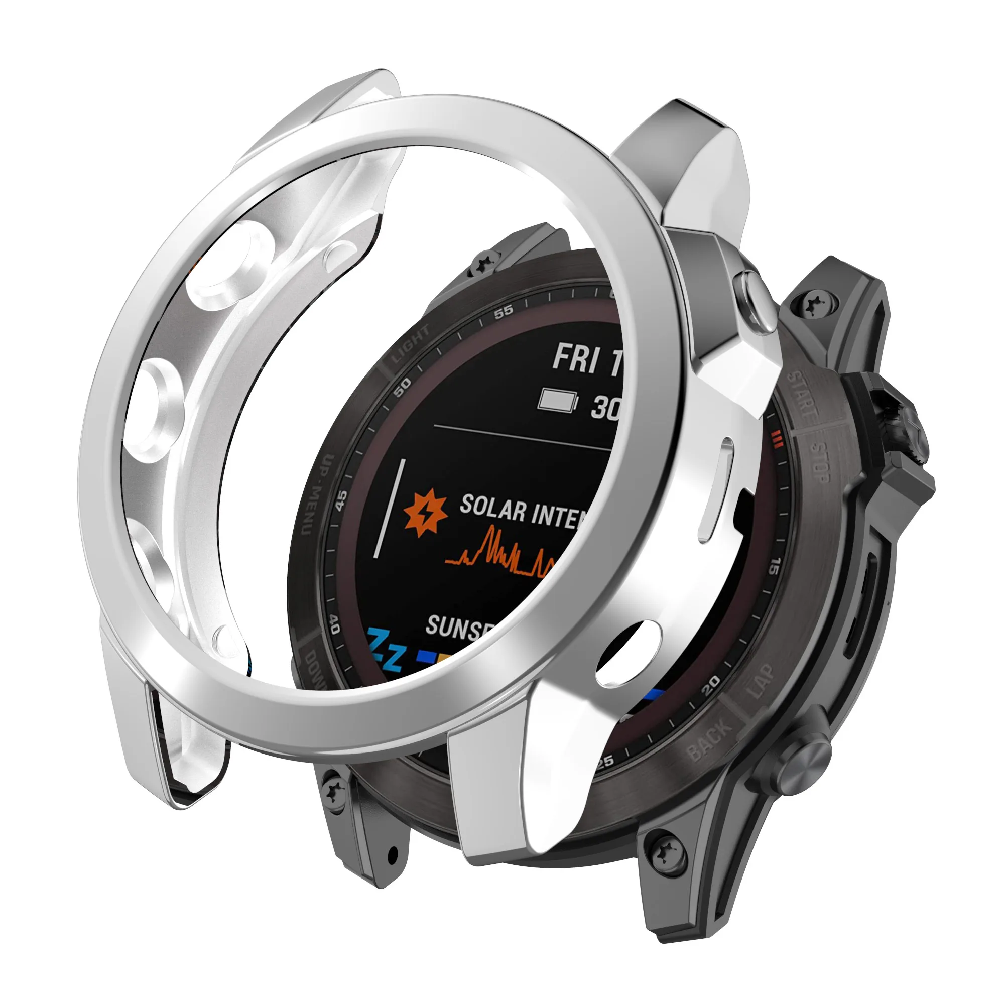 ISABAKE Coque Compatible avec Garmin Fenix 7X 51m /Fenix 7X Solar/Fenix