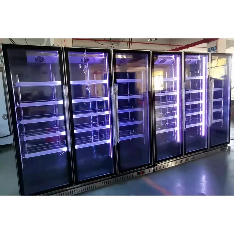 Glass Door Home And Bar Bottle Beer Beverage Fridge Showcase Display Cabinet Large Red Wine Cooler Refrigerator For Hotel