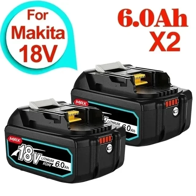 

18V 6.0Ah BL1860b Rechargeable Li-ion Battery For Makita 18 Volt Power Tools BL1860 BL1830b BL1850b BL1840 LXT-400 6A