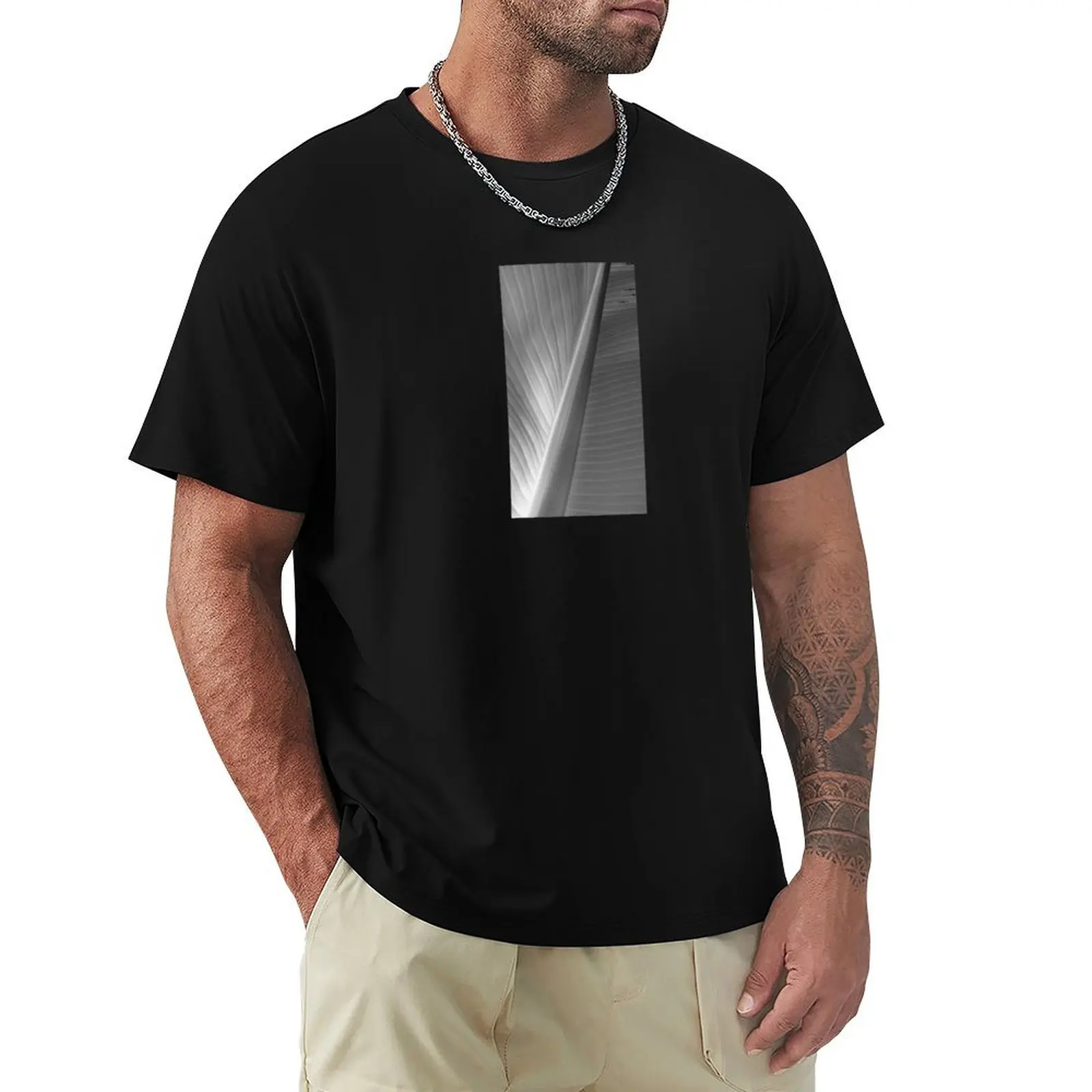 

#239 Palm Leaf T-shirt Aesthetic clothing heavyweights Men's t shirts
