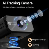 3-axis Stabilizer Gimbal with AI Face Tracking  Fill Light Wireless Bluetooth Microphone Magnetic Remote Control for YouTube - Image 5