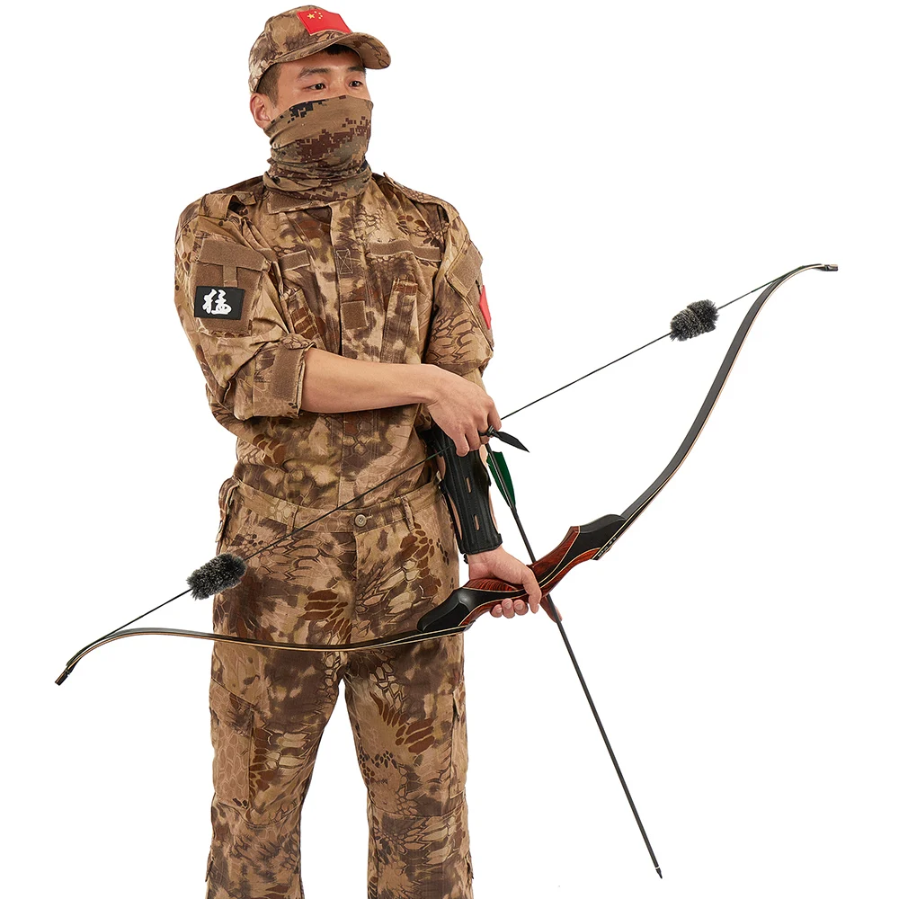 60inch Archery bow Recurve Bow 30-50lbs Take-down bow Outdoor Red Wooden Hunting Shooting bow 6