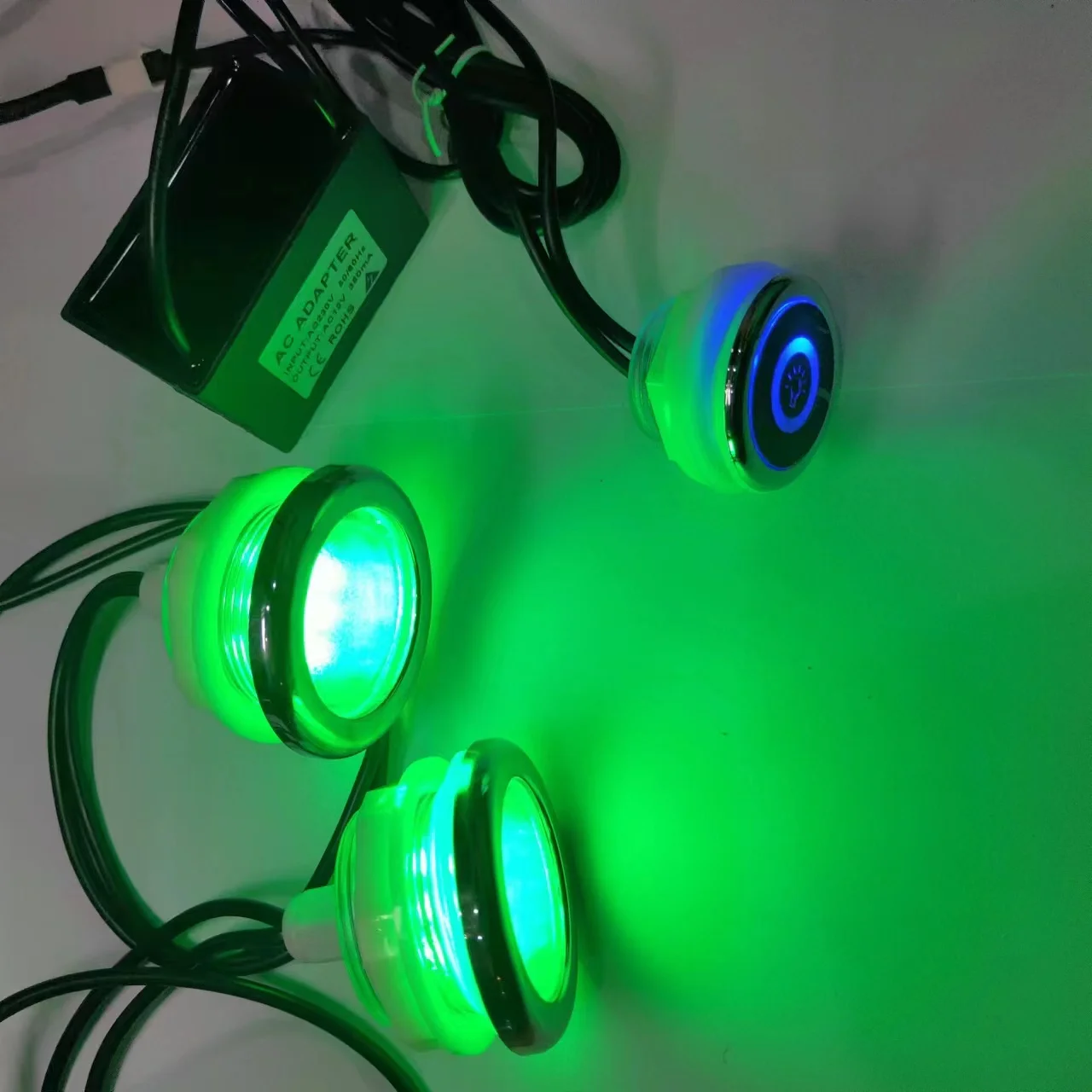 2pcs RGB LED 온수 욕조 조명 스파 월풀 램프 온수 욕조 월풀 LED 수..