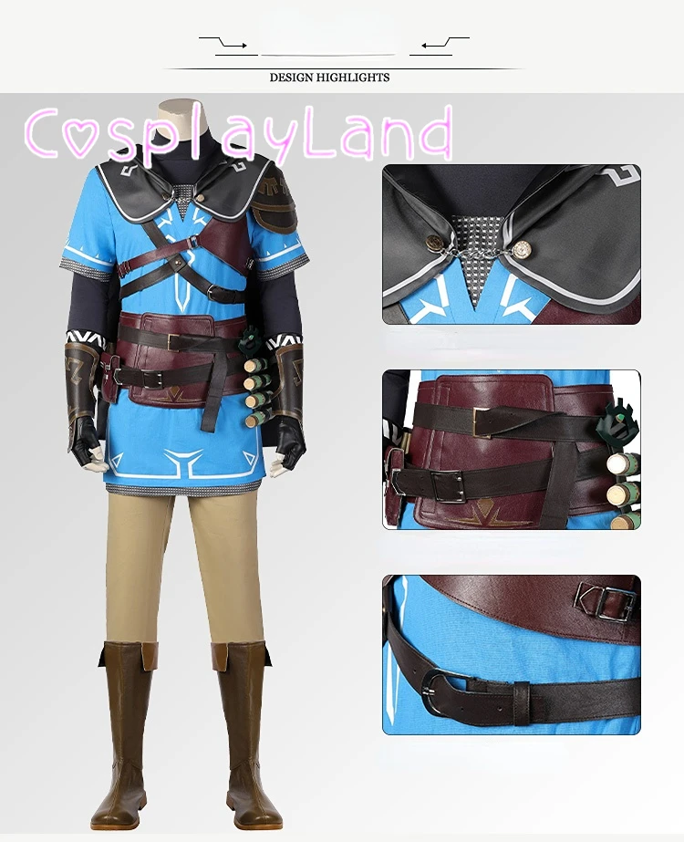 Game Legend Costume Tears of the Kingdom Link Cosplay Costume Customizable  Complete Outfit With Cape Props Halloween Suit - AliExpress