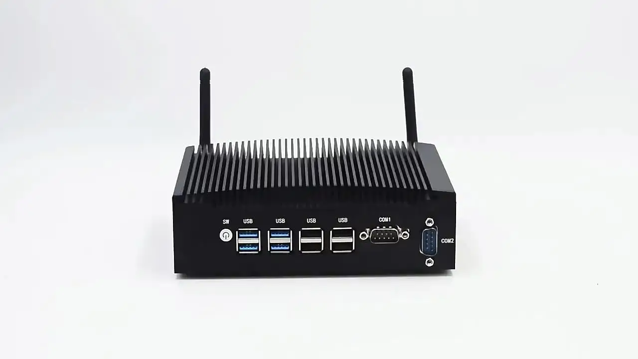 HYSTOU Dual Com Lan HD-MI безвентиляторный ПК H7 i5-8260U Mini Industrial компьютер 8 USB