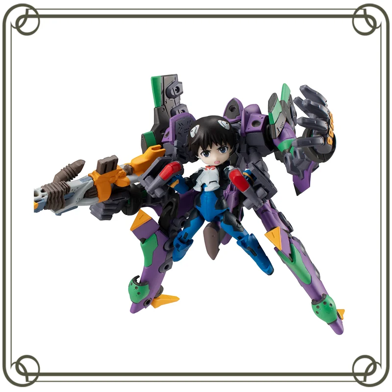 

Original Megahouse EVA Ikari Shinji EVA-01 Table Army Q version Anime Figure Kids toy Christmas gift
