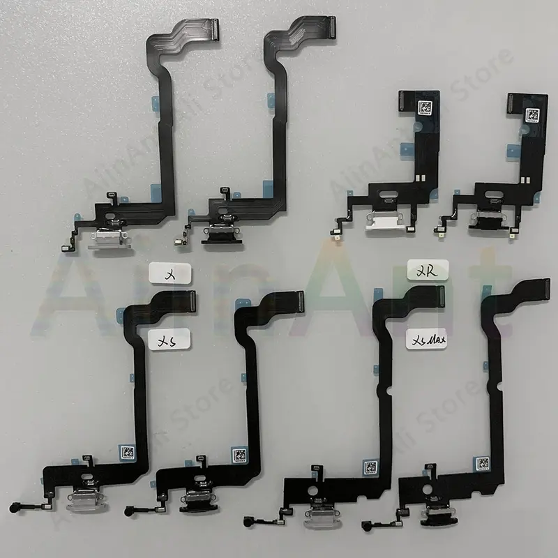 AiinAnt USB Port Charger Dock Connector Mic Charging Flex Cable For iPhone 7 8 Plus Xs Max X XR Dock Charging Flex - Image 6