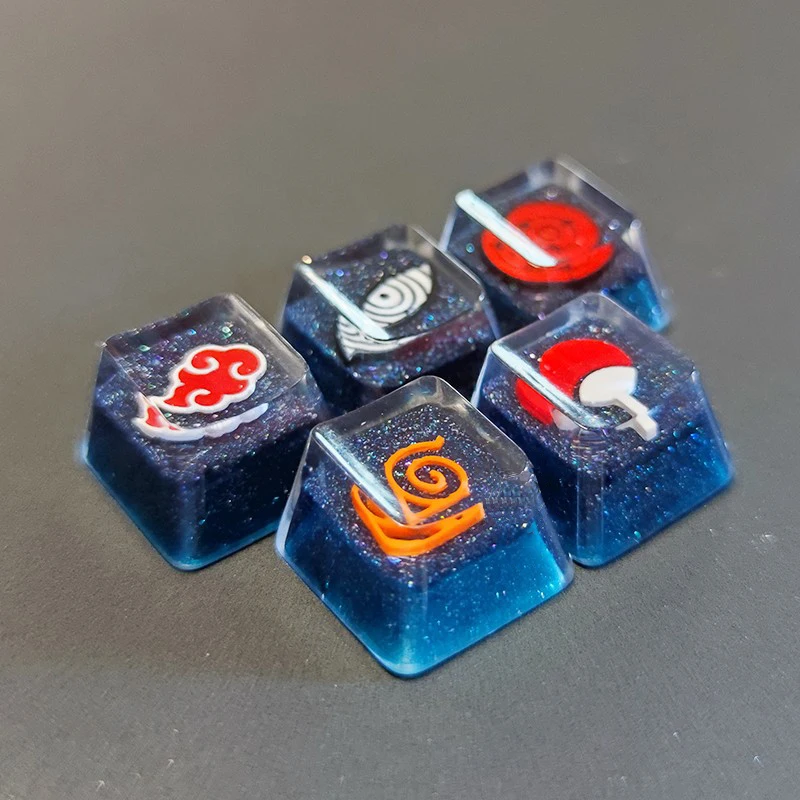 

Handmade OEM R4 Resin Keycaps Customized Cross Axis Shaft Mechanical Keyboard Backlit Key Caps ESC F Zone Translucent Keycap