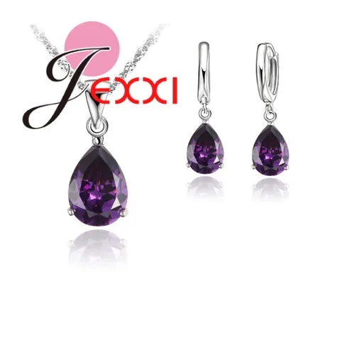 Silver Jewelry Set Jewelry Set Silver Jewelry 925 Sterling Silver Cubic Zirconia Cross Butterfly Heart Star Necklace Drop Earrings Jewelry Sets