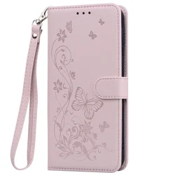 Leather Wallet Flip Phone Case - Realme C15 C12 C25S (Light pink)