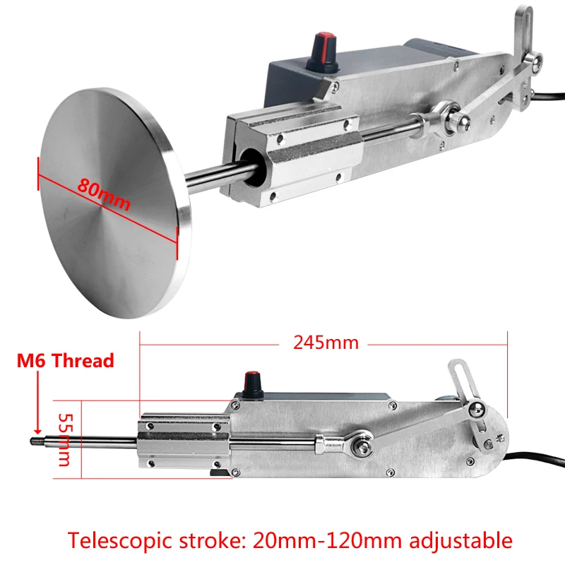 Reciprocating Linear Actuator With Motor - 3-15cm Stroke, DC24V, 120RPM, Adjustable Speed