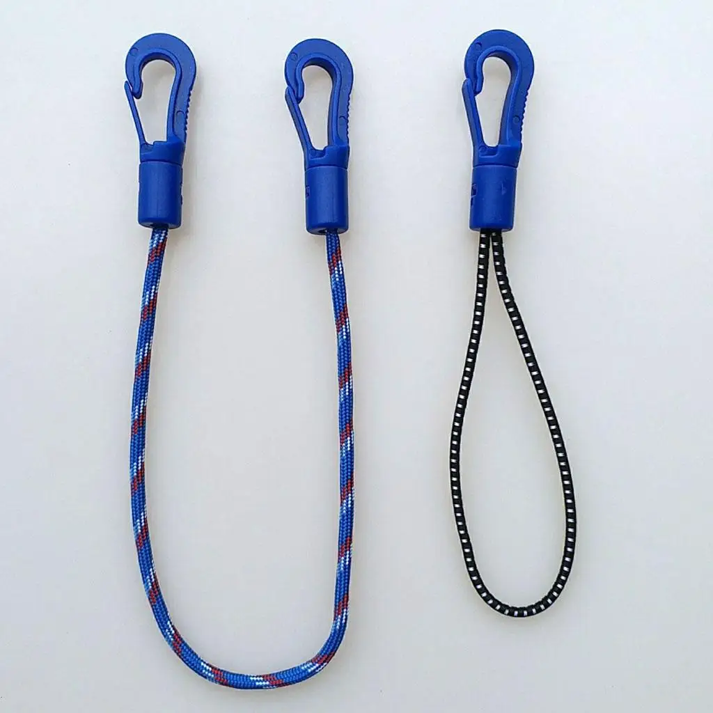 2x20pcs Snap Hook Bungee Cord Hooks Shock Cord Hooks for Diving 5cm