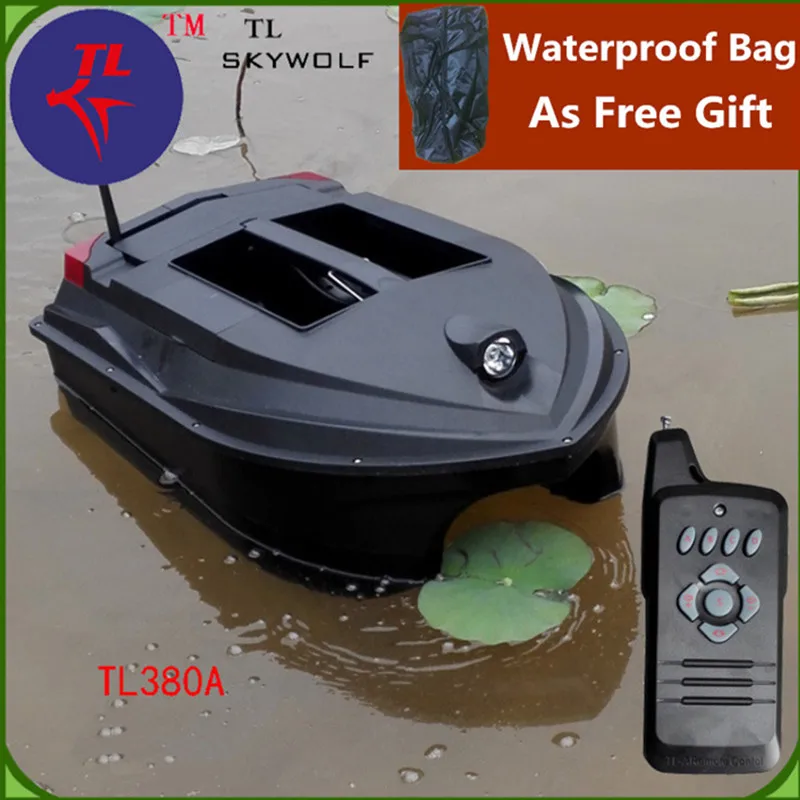 Free Bag Dual Body Intelligent Remote Control Fishing Boat TL-380A 3KG Load 3.5H Life Large Layout of fishnet RC Bait Boat Toy 2