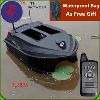 Free Bag Dual Body Intelligent Remote Control Fishing Boat TL-380A 3KG Load 3.5H Life Large Layout of fishnet RC Bait Boat Toy 2