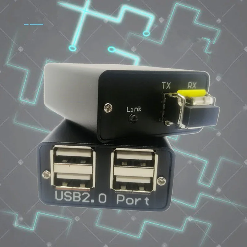USB2.0 Optical Transceiver Fiber Extender 20km