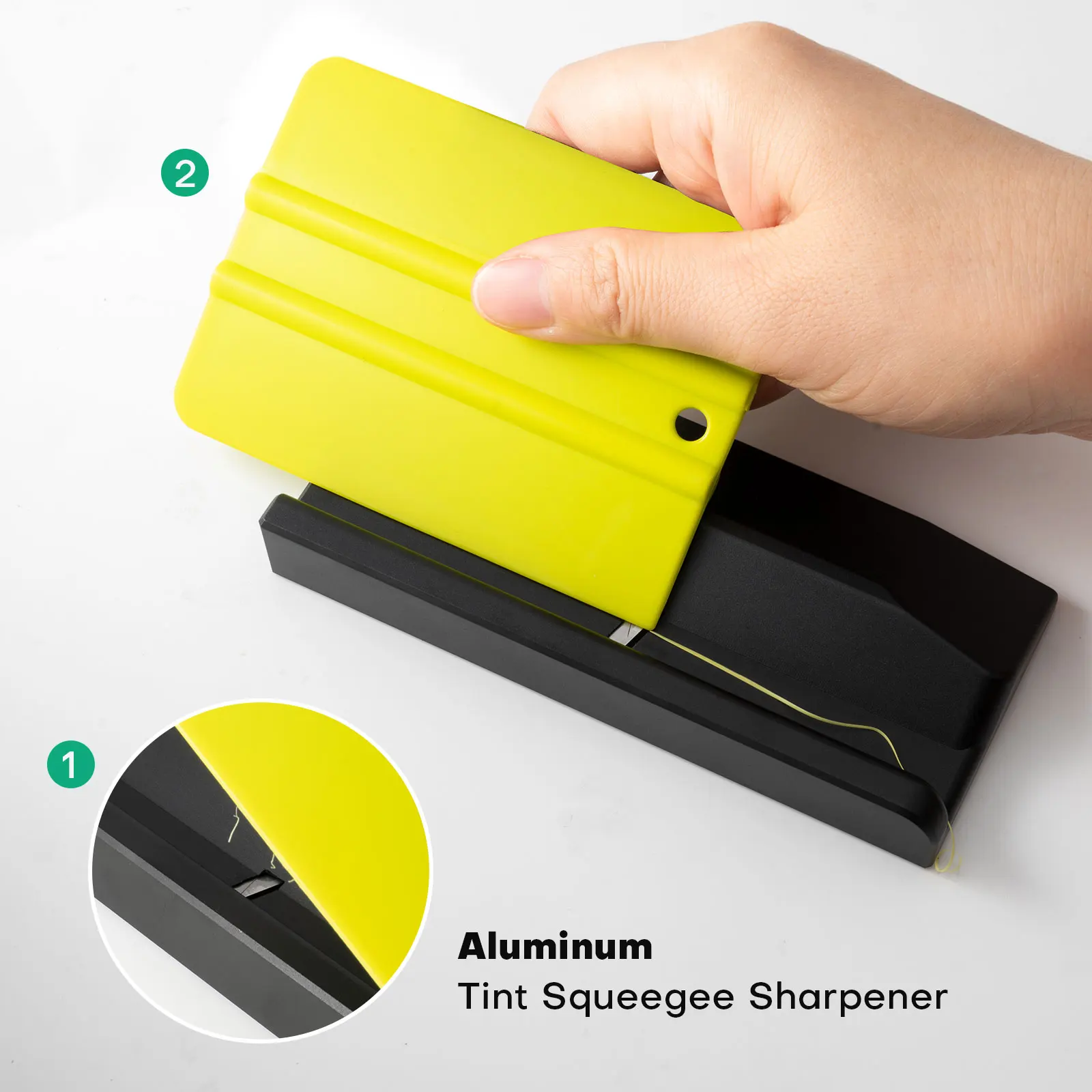 EHDIS Auto Film Tönung Rakel Spitzer Fenster Verpackung Vinyl Glättung Gummi/Kunststoff Schaber Rand Trimmen Skiving Messer Werkzeug – Detail 3