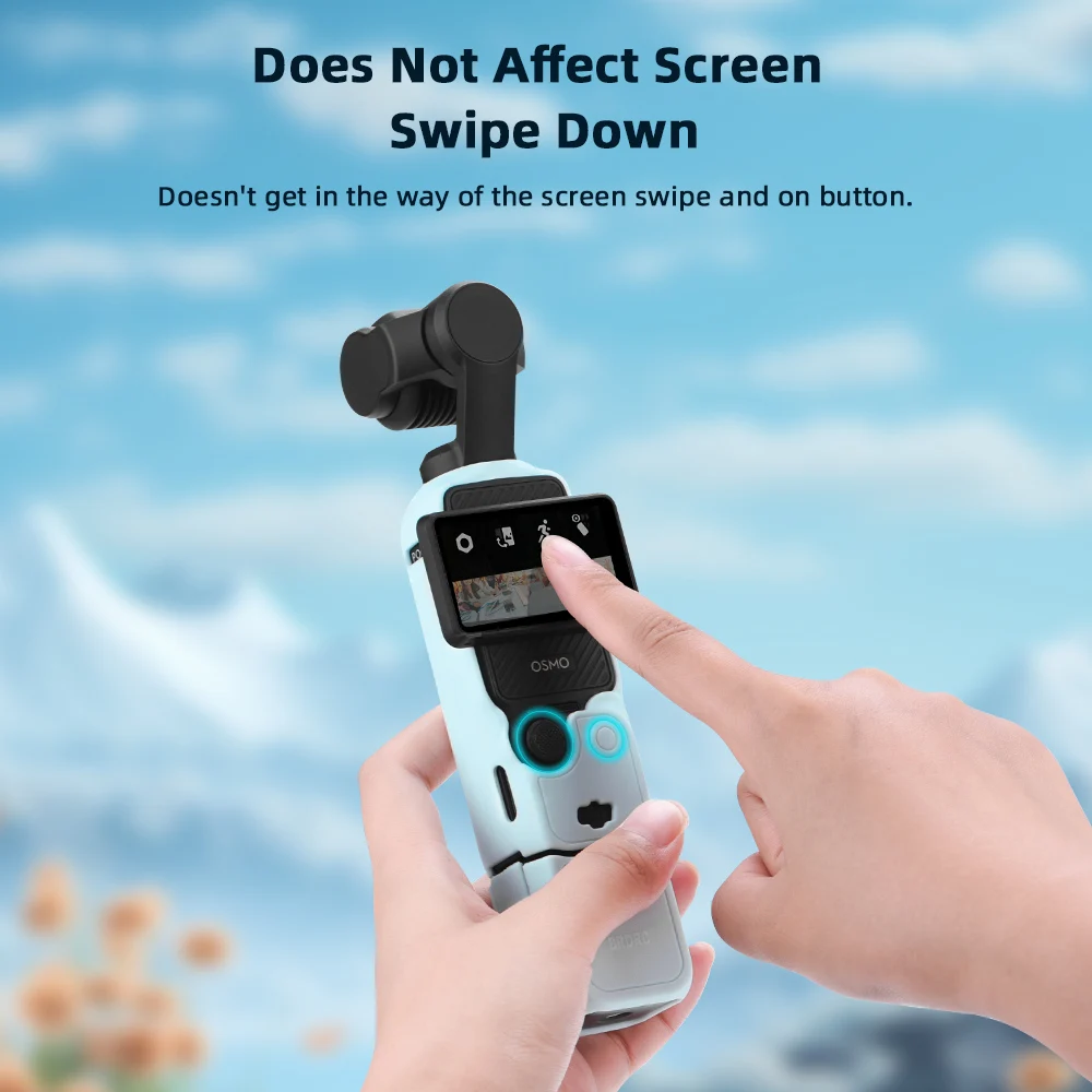 Camera Accessories Action Camera Accessories Handheld Gimbal Accessories BRDRC Pocket 3 Silicone Cover Protective Case Lens Protector Scratch-Resistant Sleeve Skin for DJI OSMO Pocket 3 Accessories