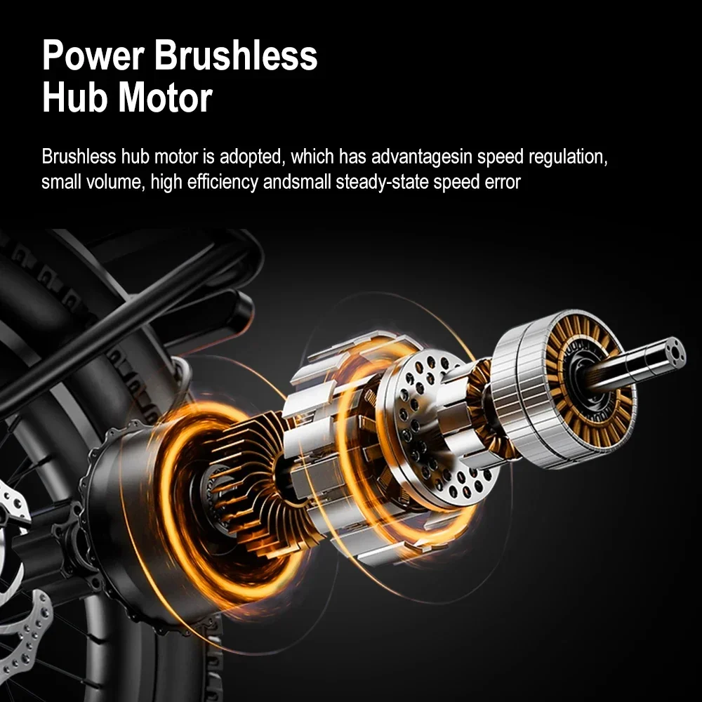 RadRide YX20M electric bike, 1000W motor, 20x4.0 inch wide tires, top speed 45 km/h, 48V 20Ah battery, max range 80-90 km, in st Sb906200b4945441cbeb01ebd14b701ed1