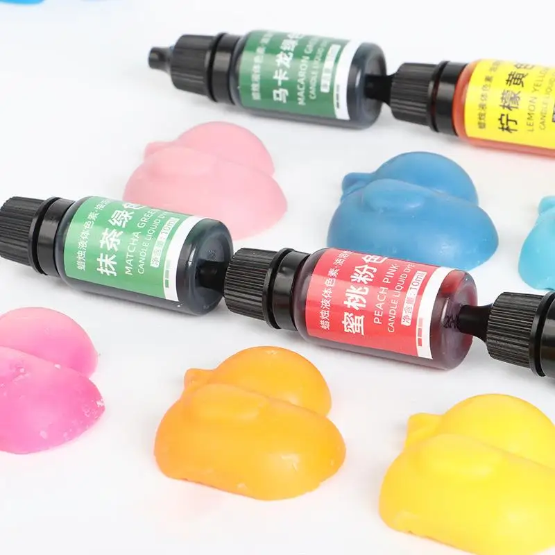 10ml Macarons Candle Dyes Pigment Liquid Colorant Paint Home DIY Candle Mold Soap Coloring Handmade Crafts Resin Colorant