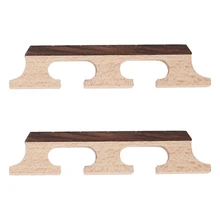 

2Pcs Banjo Bridge 5-String Maple Banjo Bridge Wooden Accessories