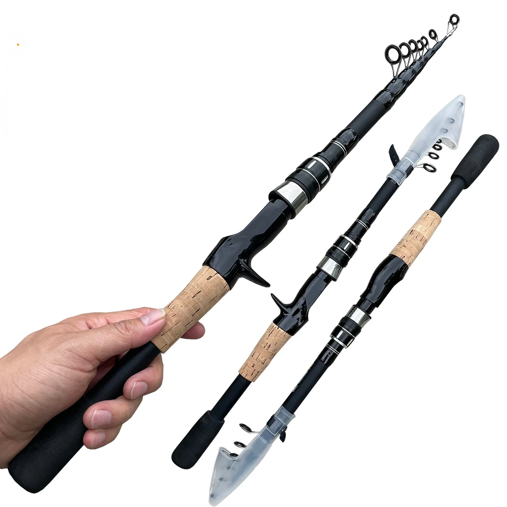 Telescopic Fishing Rod Reel Combo  Combo 2 Fishing Rods Spinning - New  1.8m-3.0m - Aliexpress