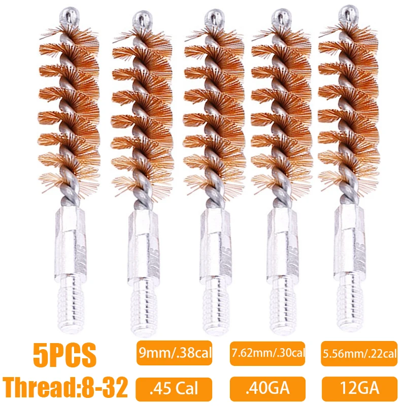 Gun Cleaning Kit 5Pcs Brush Head for Rifle Pistol