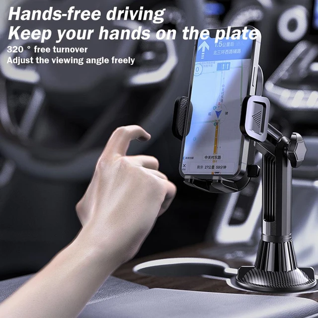 Extenseur de porte-gobelet de voiture avec support pour téléphone portable,  rotation à 360 °, support pour smartphones, accessoires intérieurs  automatiques - AliExpress