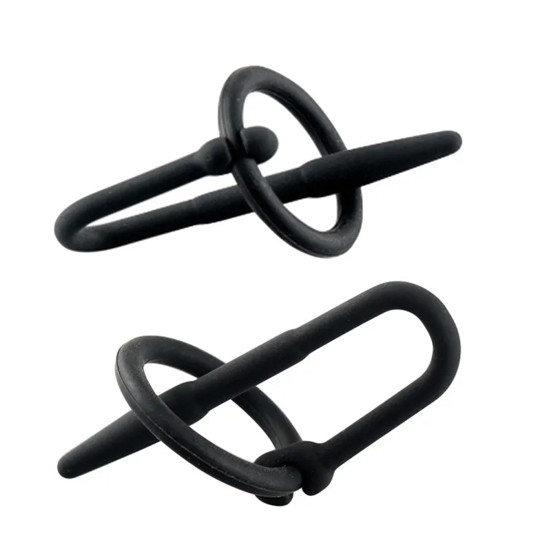 Penis Sex Toys Men Silicone Urethral Sounds Male Masturbator Urethral Catheter Adult Sex Toys For Men Penis Plug Dilator With Glans Ring