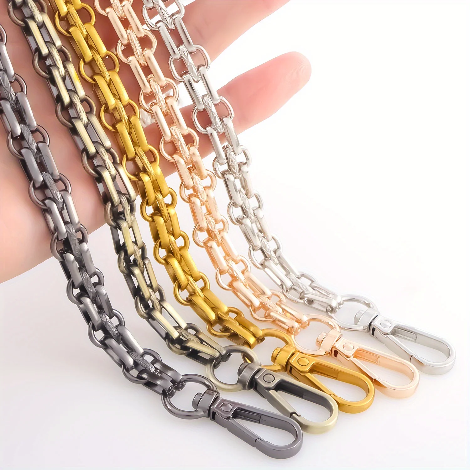 Metal bag chain replacement parts accessories hand-woven shoulder handbag DIY handmade tools detachable straps purse making