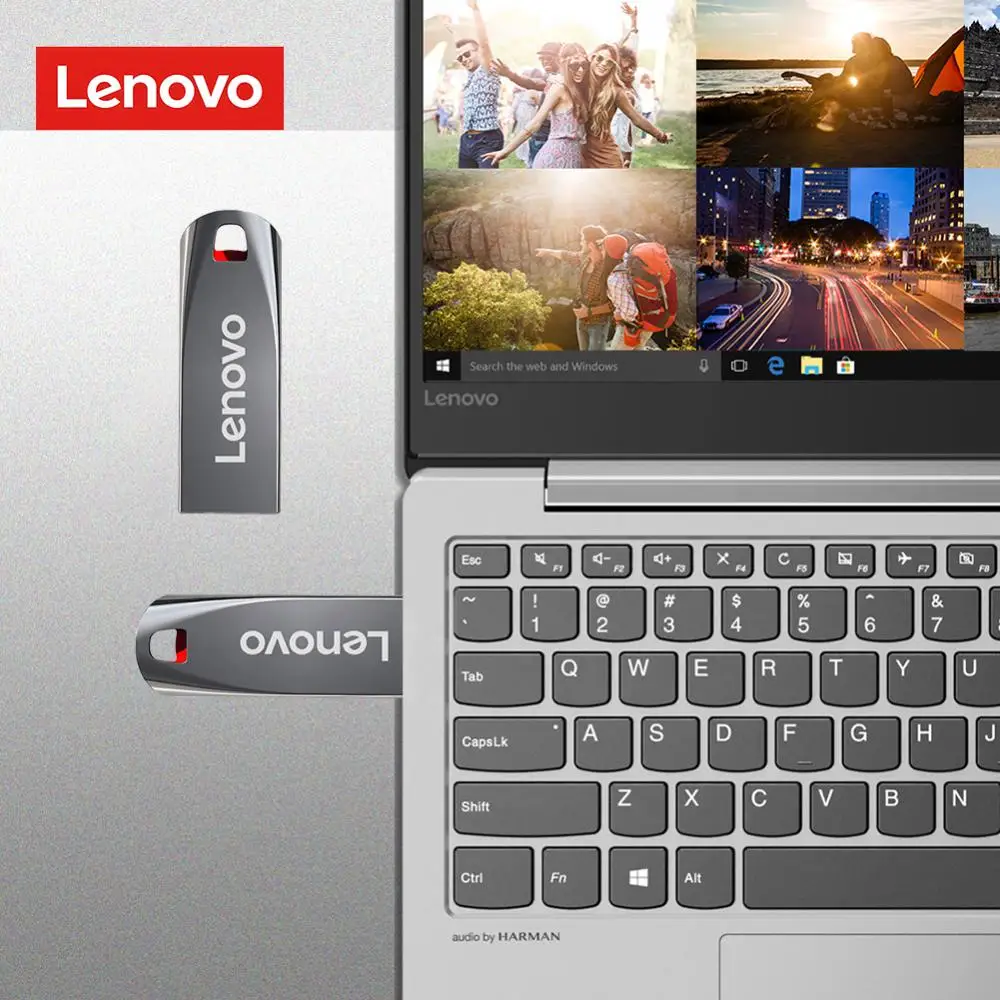 New Lenovo 2TB 1TB USB 3.0 Flash Drive Metal Mini Pendrive 512GB 256GB USB Stick Cle USB Pen Drive 128GB For Notebooks/PC/TV