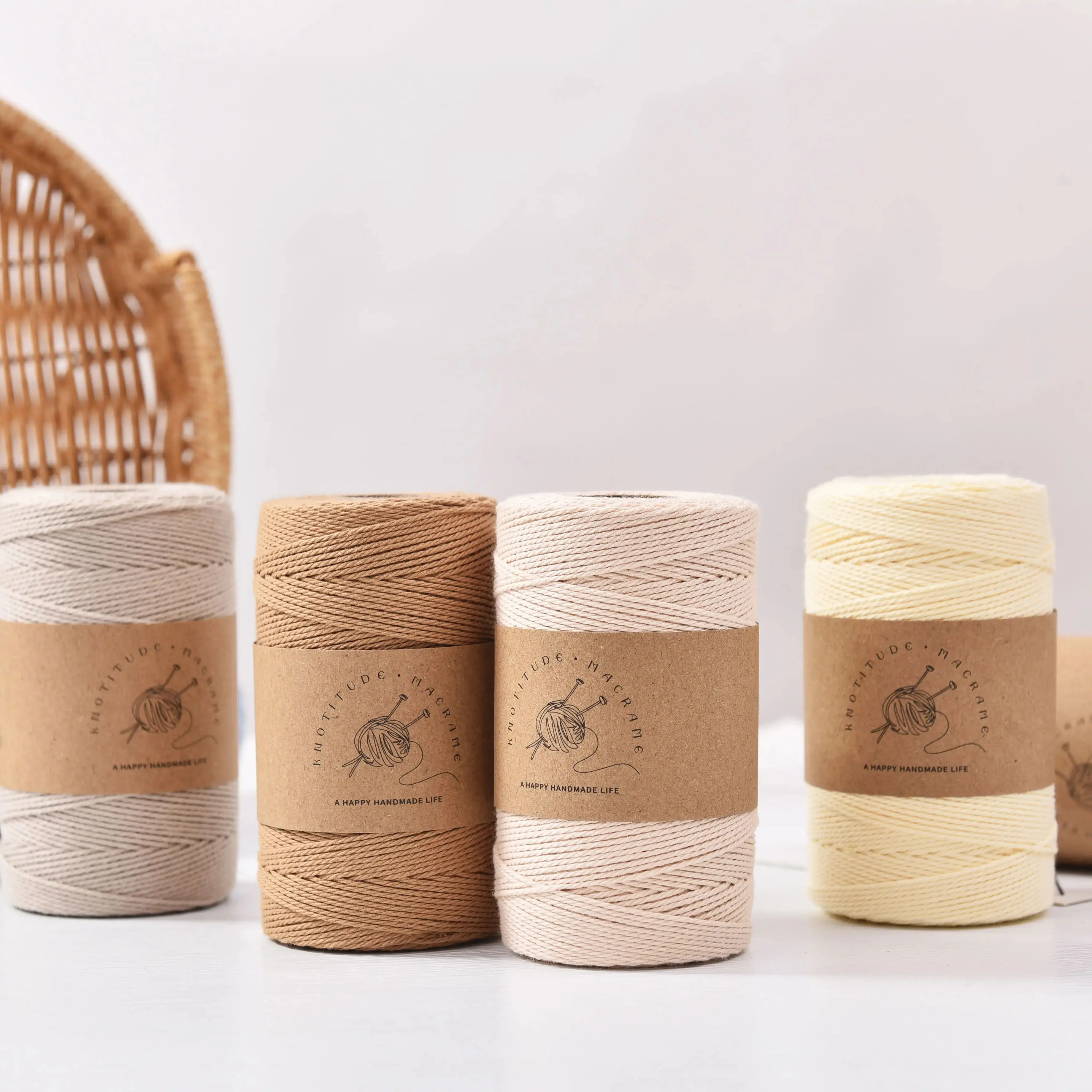 1mm pure cotton twist cord   200meters 3