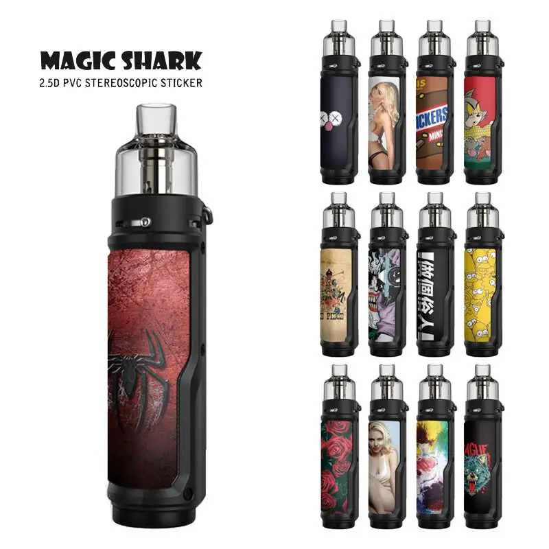 

3 м стерео Spide череп цветок картина красивая женщина пленка искусственная кожа Обложка Наклейка для Voopoo Argus X