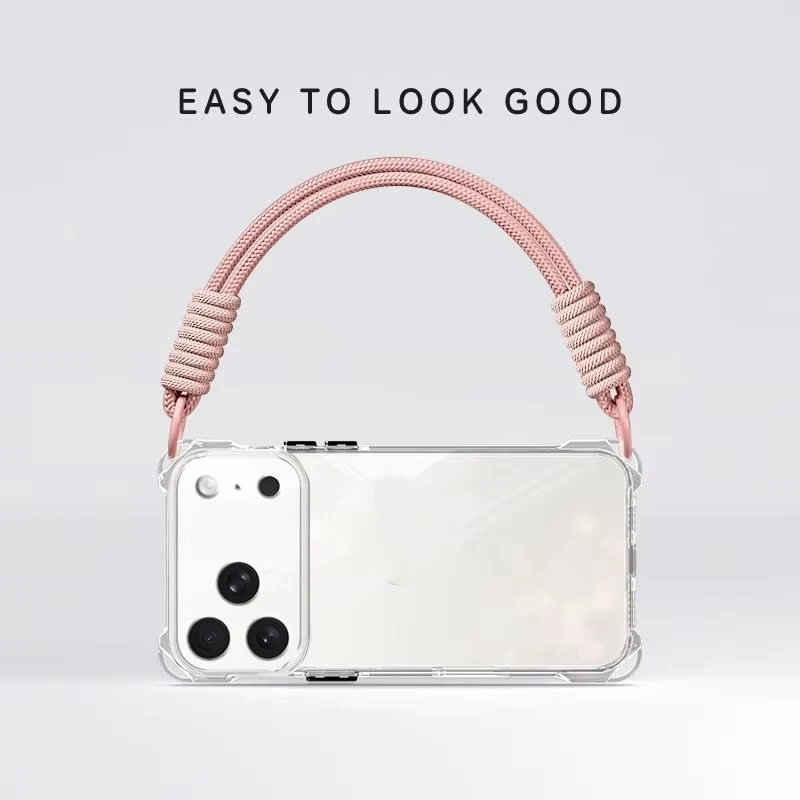 Versatile Crossbody Phone Case with Lanyard and Necklace Strap